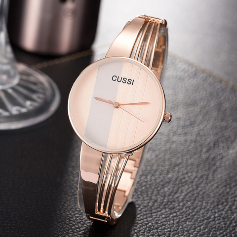 Reloj de oro rosa para mujer, pulsera de lujo de marca superior, relojes sencillos femeninos, 2022 ► Foto 1/6