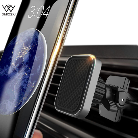 XMXCZKJ-Mini soporte magnético de ventilación para coche, soporte Universal de teléfono para coche, soporte metálico con imán fuerte para iPhone 8 y GPS ► Foto 1/1