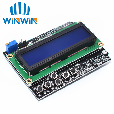 Protector de teclado LCD LCD1602, módulo de pantalla LCD 1602 para Arduino ATMEGA328 ATMEGA2560 raspberry pi UNO, pantalla azul ► Foto 1/1