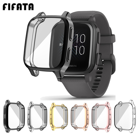 FIFATA funda protectora para Garmin Venu SQ reloj inteligente chapa de TPU suave cubierta de Protector de pantalla completa Shell para Garmin Venu Sq caso ► Foto 1/6