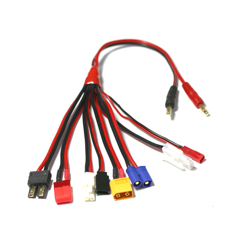 HTRC-Conjunto de Cables de cargador 8 en 1 para IMAX B6, pieza de control remoto, batería Lipo, enchufe de carga múltiple, Cable de conversión ► Foto 1/4