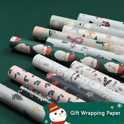 Paquete de regalo de papel para Navidad 2022, papel de fondo decorativo de Navidad, para álbumes de recortes y tarjetas ► Foto 1/6