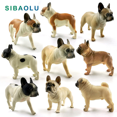 Figura de Bulldog de simulación de perro encantador para granja, modelo de Animal Diy, decoración del hogar, figura en miniatura para decoración de jardín, accesorios modernos ► Foto 1/6