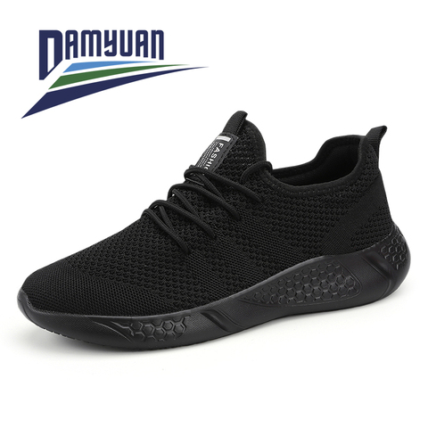 Damyuan-Zapatillas deportivas transpirables con cordones para hombre y mujer, zapatos informales para correr, talla grande 46, novedad de verano 2022 ► Foto 1/6