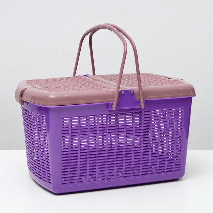 Transportín para perros y gatos, Morado, 47x36x27,5 cm 4716173 artículos de almacenamiento ► Foto 1/6