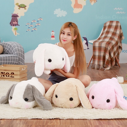 Conejo de peluche de orejas largas Kawaii de 40CM, conejito de peluche, juguete conejo suave, juguetes para dormir para niños, regalos de cumpleaños ► Foto 1/4