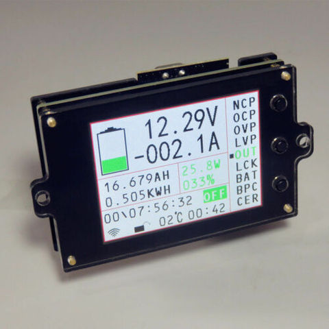 Medidor de Monitor de batería inalámbrica, DC 120V, 300A, voltios, AMP, AH SOC, capacidad restante ► Foto 1/6