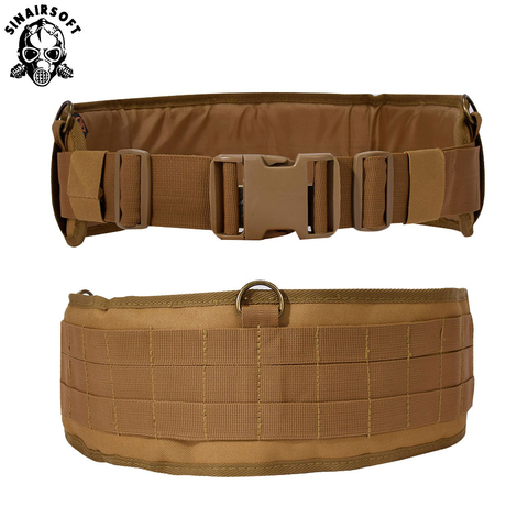 Molle-cinturón de seguridad exterior militar táctico, equipo multiuso CS acolchado, cinturones anchos Airsoft, deporte de caza ► Foto 1/6