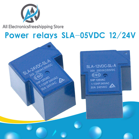 SLA-24VDC-SL-A SLA-24VDC 24V 30A 4Pin T90 relé de potencia 12VDC ► Foto 1/6