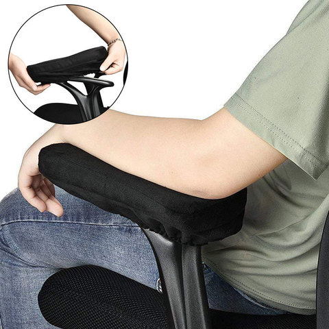 Cojín con reposabrazos para silla, soporte suave, ergonómico, para aliviar la presión, Forearms, espuma de memoria, coderas, fundas universales ► Foto 1/6