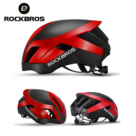 ROCKBROS-casco de ciclismo 3 en 1 para hombre, luz de seguridad EPS, reflectante, de una sola pieza, neumático ► Foto 1/6