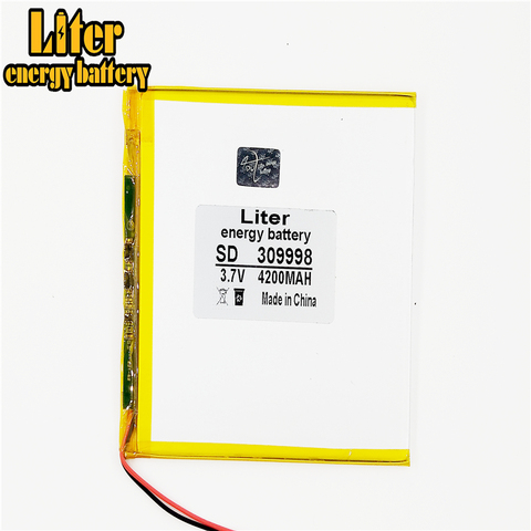 Batería de iones de litio para tableta, 309998, 4200MAH, 3,7 V, 30100100, 7 pulgadas, 8 pulgadas, 9 pulgadas, interior ► Foto 1/4