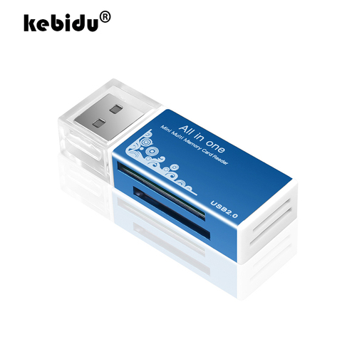 Kebidu-Adaptador de lector de tarjeta de memoria Multi todo en 1, Micro USB 2,0, SDHC, TF, M2, MMC, MS PRO, DUO, lector de tarjetas ► Foto 1/6