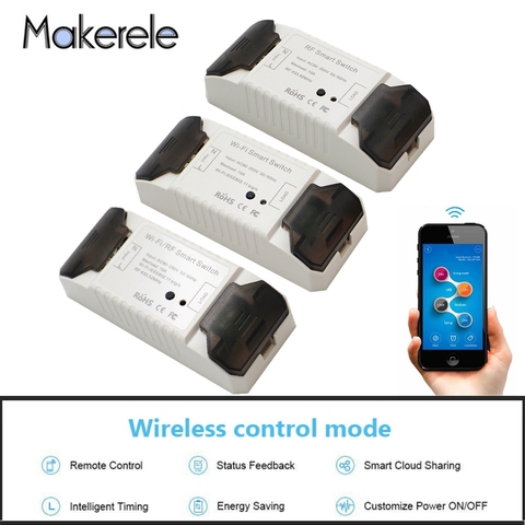 DIY Wifi Switch Wi-Fi/RF Smart Home control remoto inalámbrico Wifi Switch Módulo de automatización temporizador interruptor inteligente ► Foto 1/6