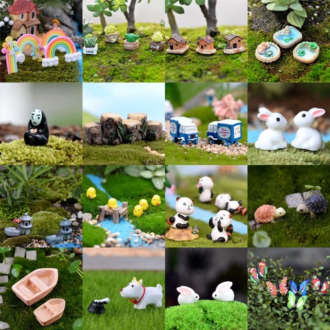 Mini figuritas de animales, miniaturas adorno para manualidades, bonsái de jardín de hadas, regalo de decoración de paisaje casero DIY ► Foto 1/1