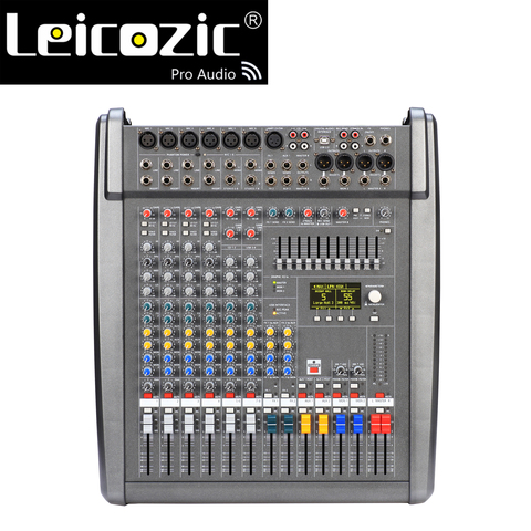 Lecozic-consola mezcladora de Audio CMS600-3, mezclador profesional de 8 canales, consola de sonido, mesa de som, batidora pro audio ► Foto 1/6