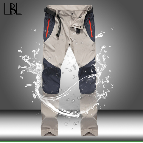 Pantalones tácticos impermeables para hombre, pantalones Cargo de secado rápido para primavera y verano, pantalones de pesca para senderismo, acampada, deportes al aire libre, 4XL ► Foto 1/6