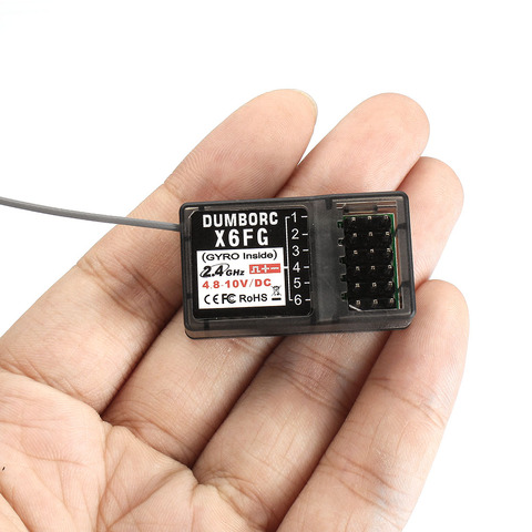 Receptor DUMBORC X6FG, 2,4G, 6 CANALES, con giroscopio para mando a distancia transmisor RC X6 ► Foto 1/6