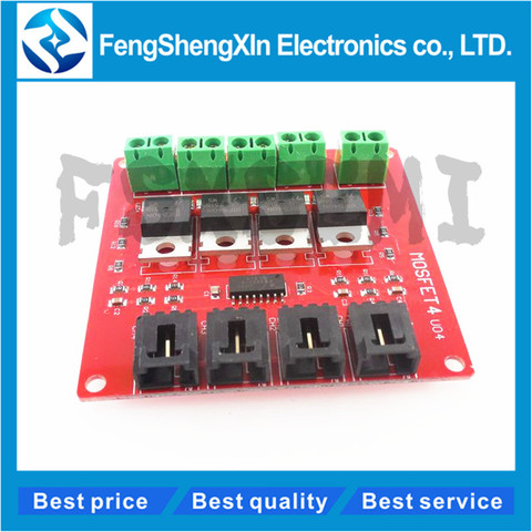 Módulo de interruptor MOSFET de 4 canales para Arduino DC, Unidad de Motor, Dmimmer, tablero de relé, IRF540, V4.0 + ► Foto 1/5