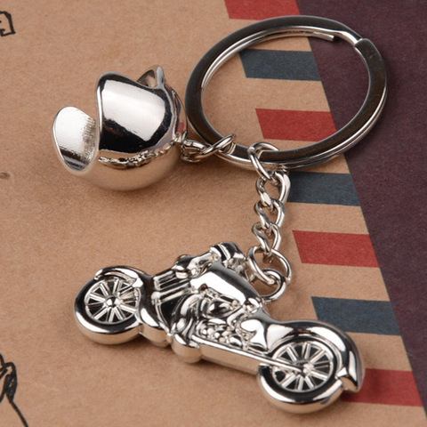 LLavero de aleación con colgante de motocicleta para hombre, llavero de aleación con colgante de motocicleta a la moda para hombre, llavero de coche, regalo, nudos de lingote dorados, borlas, joyería decorativa DIY ► Foto 1/6