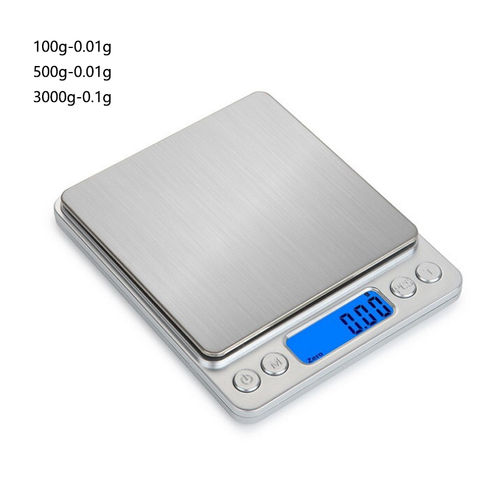 Báscula Digital LCD de precisión, 0,01g/0,1g, 500g/3000g, Mini gramos electrónicos, balanza de peso para hornear té ► Foto 1/6
