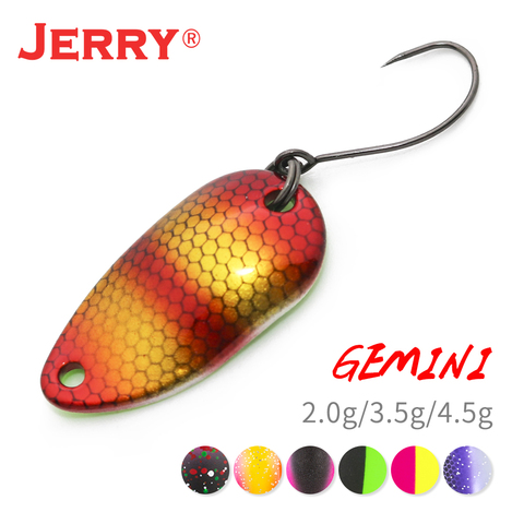 Jerry Gemini-SEÑUELOS DE Pesca, 2g, 3,5g, 4,5g, varios colores, Micro cucharas de Pesca, trucha, Wobbler, cebo giratorio ► Foto 1/6