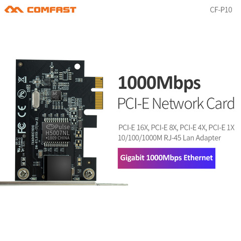 Comfast de la computadora de la PC 1000 Gigabit Ethernet PCI Express PCI-E tarjeta controladora de red 10/100/1000Mbps RJ45 Lan Adaptador convertidor ► Foto 1/6