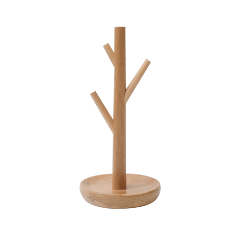 Soporte de madera maciza para exhibición de joyería, estante de árbol de joyería para pulsera, reloj, brazalete, soporte de Aro para el pelo, Organizador ► Foto 1/6