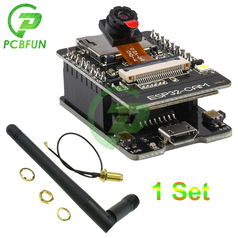 ESP32-CAM-MB MICRO USB ESP32 serie A WiFi ESP32 CAM Board CH340 CH340G 5V Bluetooth + OV2640 Cámara + antena 2,4G para casa inteligente ► Foto 1/6