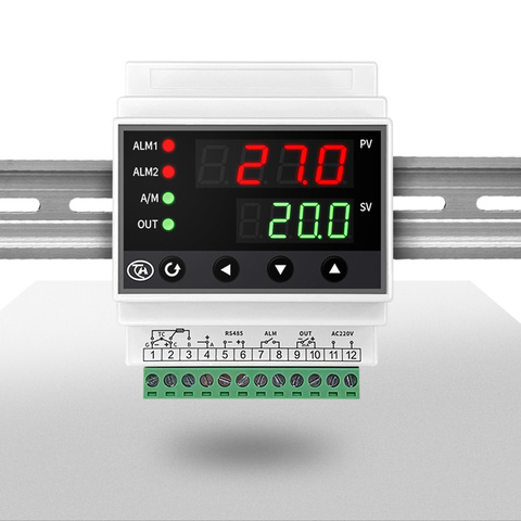 Termostato digital inteligente Din PID, controlador de temperatura, salida de relé, salida SSR, protocolo modbus de Comunicación RS485 ► Foto 1/5