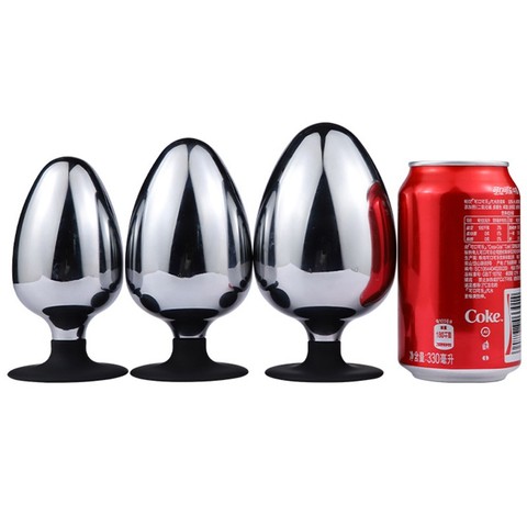 Diámetro 60/70/80mm tapón Anal grande ano dilatador de Metal trasero macho de acero inoxidable cuentas anales grandes bolas anales Buttplug producto del sexo ► Foto 1/6