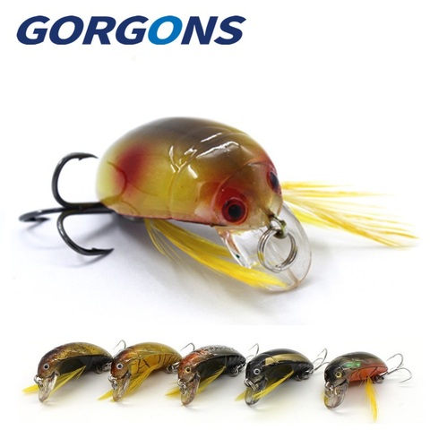 Gorgons-aparejo de pesca exquisito, señuelo de 35mm 4g, señuelo de cigarra, señuelo de pesca de insectos, escarabajo de mar, Manivela para pesca de carpa, 1 ud. ► Foto 1/6