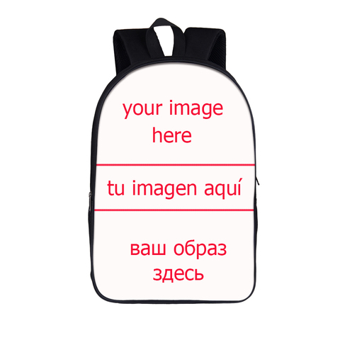 Mochila de viaje personalizable con imagen/Nombre/logotipo para hombre y mujer, mochilas escolares para niños y niñas ► Foto 1/6