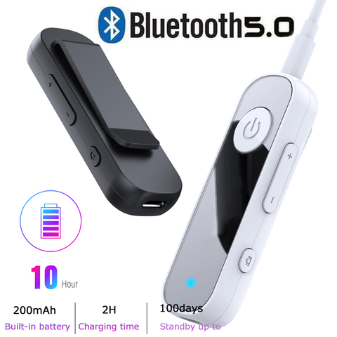 JINSERTA receptor Bluetooth 5,0 adaptador auxiliar de 3,5mm para auriculares de coche altavoz música inalámbrico Bluetooth 3,5 receptor de Audio Jack ► Foto 1/6