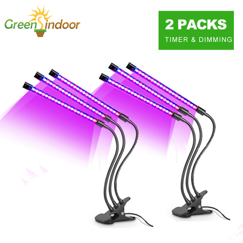 Phyto lámpara 18W 27W temporizador de espectro USB crecer lámpara de luz para las plantas Fitolamp luces para Jardín de plantas flores hierbas protector de cultivo ► Foto 1/6