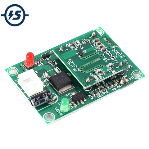 Módulo de Sensor de Radar de microondas 5,8 GHz DC 3,3 V 5V 9V 12V 20W salida de tensión controlador de interruptor de detección de movimiento de Sensor ► Foto 1/6