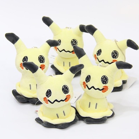 Takara Tomy-muñecos de felpa de Pokemon, Mimikyu de dibujos animados, pendiente de algodón PP de 12cm, decoración de juguetes rellenos para niños, regalo de Navidad ► Foto 1/6