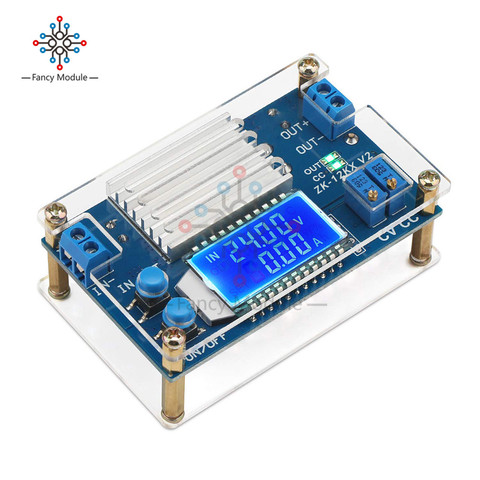 CC CV Buck Converter DC-DC 5,3 V-32V a 1,2 V-32V 12A 160W módulo de fuente de alimentación reductor regulador de voltaje LCD transformador/w caso ► Foto 1/6