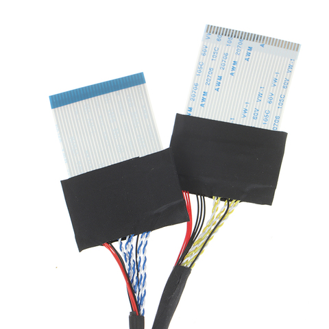 Cable plano Flexible de Cable LVDS, Cable de FIX-30P-D8, 2 modelos para Panel de gran tamaño ► Foto 1/6