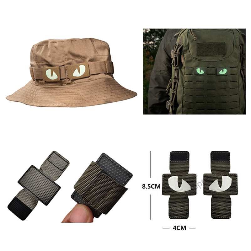 Parches de moral militar, parche táctico de Airsoft Paintball para  sombreros, gorras, bolsas, chaquetas, mochila (Star 4 PC)