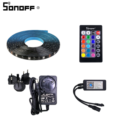 SONOFF-Luz LED inteligente L1 de 2/5M, Control de voz regulable, resistente al agua, alta felinidad, RGB, funciona con Alexa y Google Home ► Foto 1/6