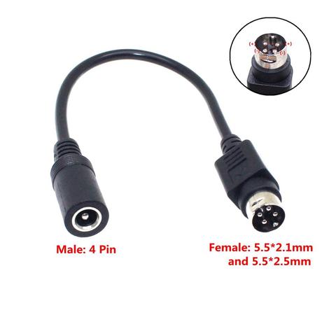 Cable hembra de 5,5x2,5mm a macho, 4 pines, plomo para SATO TG-5011-19V-ES, solo un cable de 4 pines para TV LCD, fuente de alimentación VCR ► Foto 1/6