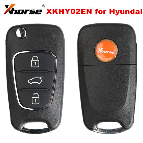 Xhorse-llave remota de alambre XKHY02EN para Hyundai Flip, 3 botones (versión en inglés), funciona con la MINI herramienta de llave VVDI ► Foto 1/4