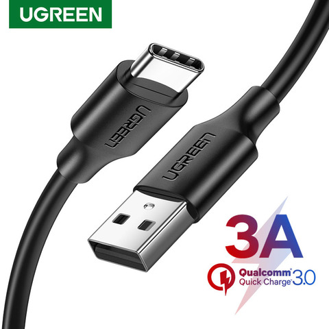 Ugreen-Cable USB tipo C para móvil, Cable de carga rápida QC 3,0, para Samsung S20, S10, 3A, Huawei, Xiaomi Redmi ► Foto 1/6