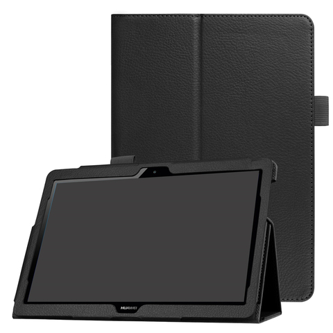 Funda de piel sintética para Huawei MediaPad T5 10 T3 9,6 M5 Lite 10,1 8,0, carcasa delgada con soporte plegable para tableta Huawei M6 10,8 ► Foto 1/6