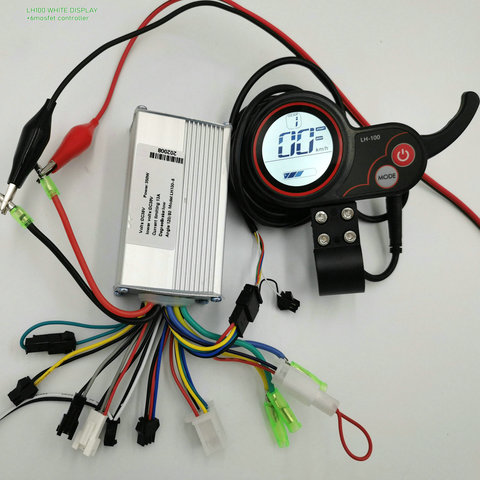 Velocímetro/odómetro/indicador de batería LH100 + controlador BLDC 24v36v48v250w350w para patinete eléctrico/bicicleta MTB inteligente ► Foto 1/6