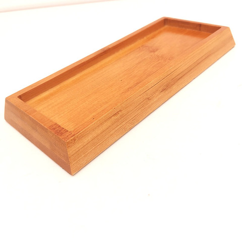 Afilador fijo para cocina, base antideslizante, rectangular, soporte de bambú para cuchillo ► Foto 1/6