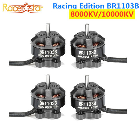 4 Uds Racerstar Racing Edition 1103 BR1103B 8000KV 10000KV 1-3S Motor sin escobillas para Dron de carreras con visión en primera persona RC QuadcopterRC partes ACC ► Foto 1/6
