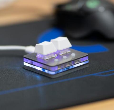 Mini teclado OSU, probador de eje de rueda táctil, teclado de juego Osu, soporte Cheery Mx, interruptor rojo, teclado de juego para soporte Osu ► Foto 1/6