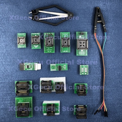 SPI conductor QFP32 SOP8 SOP16 SOP20 SSOP8 PLCC adaptador para XGecu TL866II más programador Universal USB SPI Flash EEPROM MCU AVR ► Foto 1/4